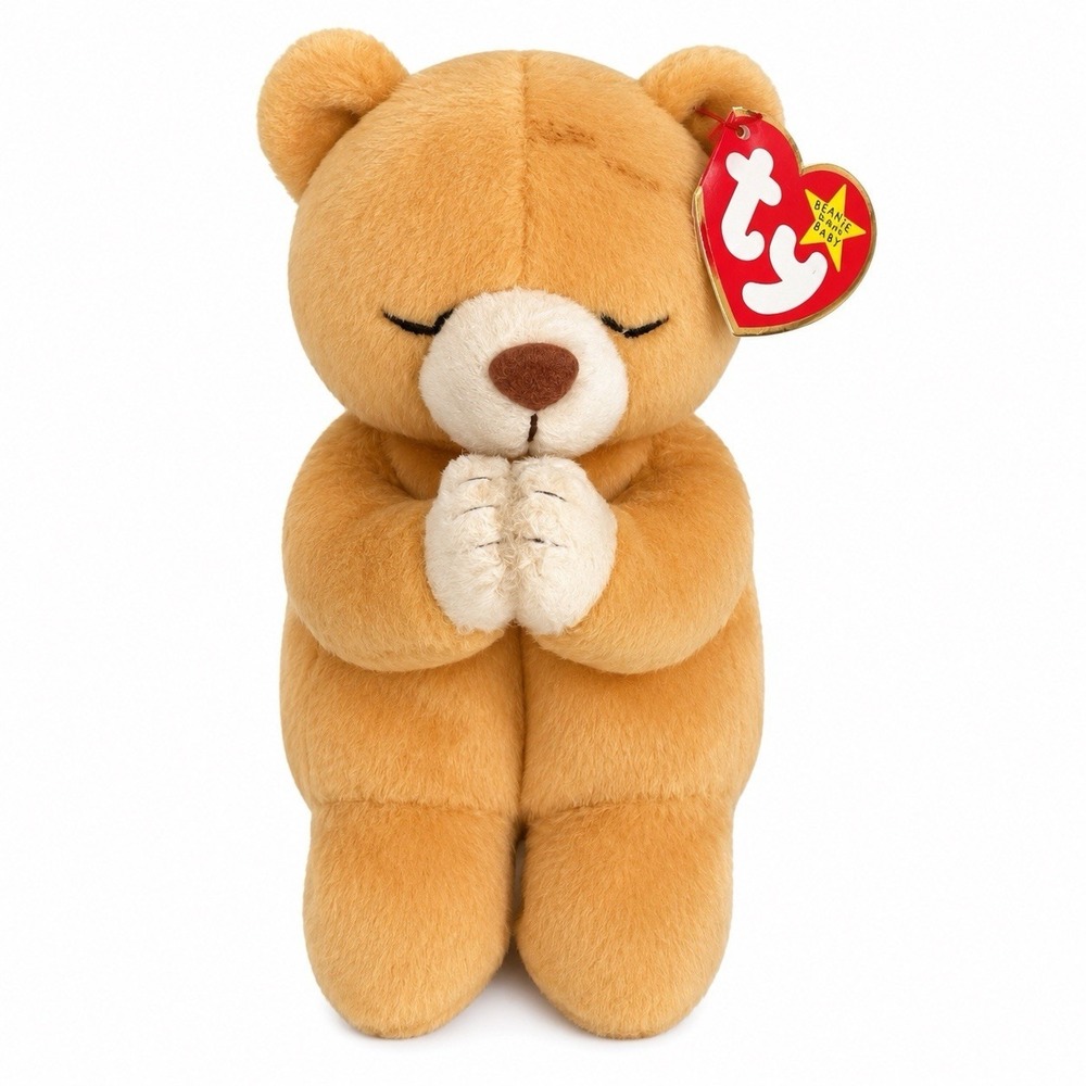 Ty Beanie Baby Hope The Praying Bear Plush Stuffed Animal Toy